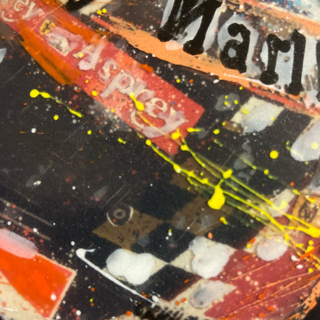 'Chrome Series: Schumi Suzuka 98' - Original carbon fibre artwork 4