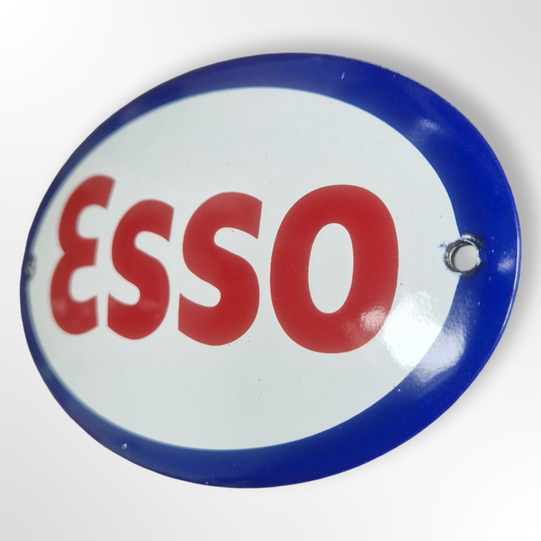 Reproduction genuine enamel sign - Esso