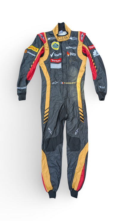 Romain Grosjean Signed 2013 Lotus F1 Team Alpinestars Race Suit
