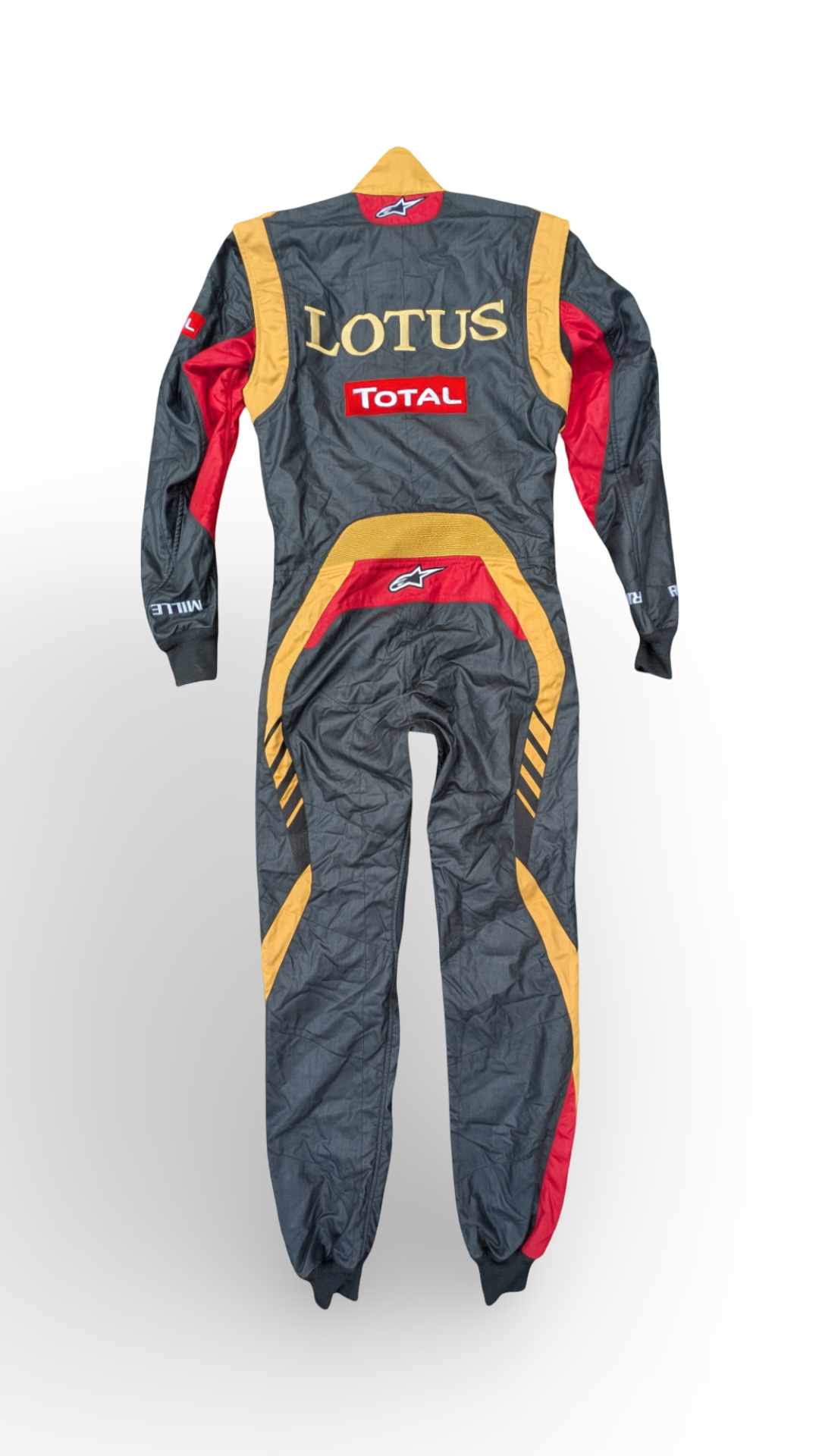 Romain Grosjean Signed 2013 Lotus F1 Team Alpinestars Race Suit