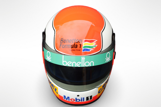 Johnny Herbert 1989 Brazilian GP (F1 debut) - Original Shoei RFG helmet replica - Automobilia Store 