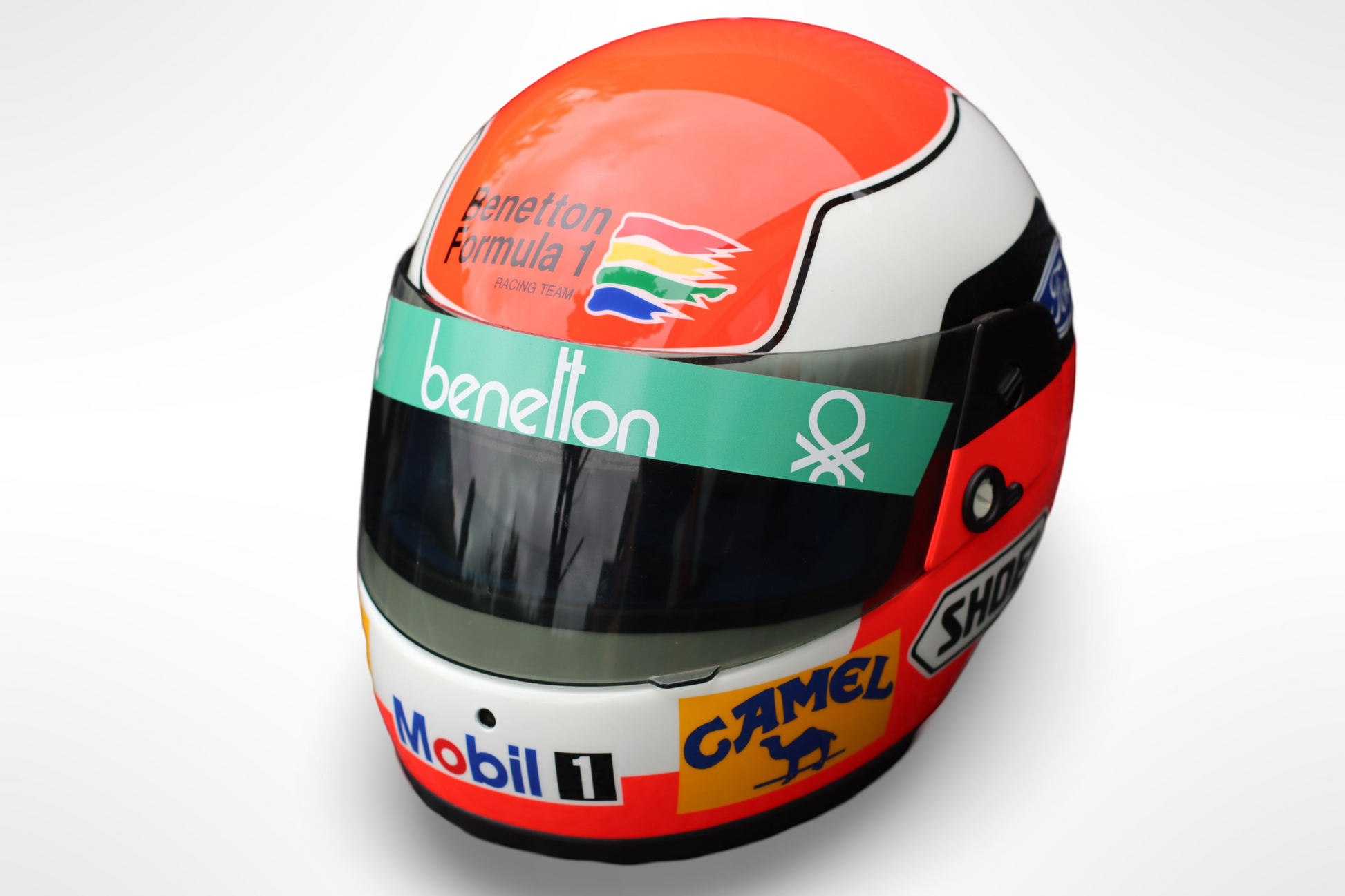 original shoei helmet Johnny Herbert 1989 Brazilian GP (F1 debut)