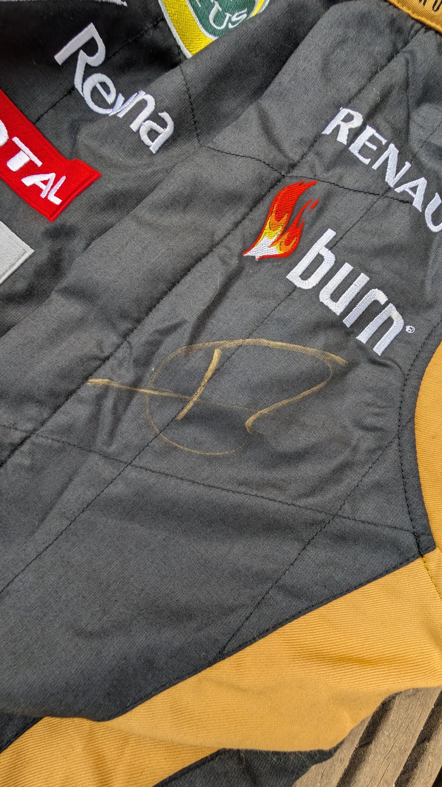 Romain Grosjean Signed 2013 Lotus F1 Team Alpinestars Race Suit