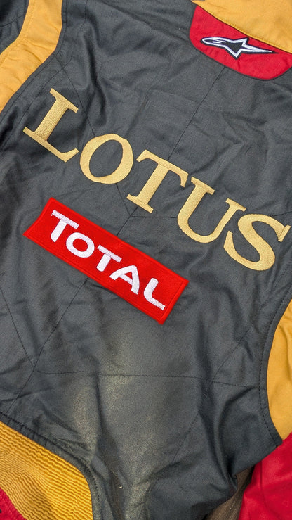 Romain Grosjean Signed 2013 Lotus F1 Team Alpinestars Race Suit