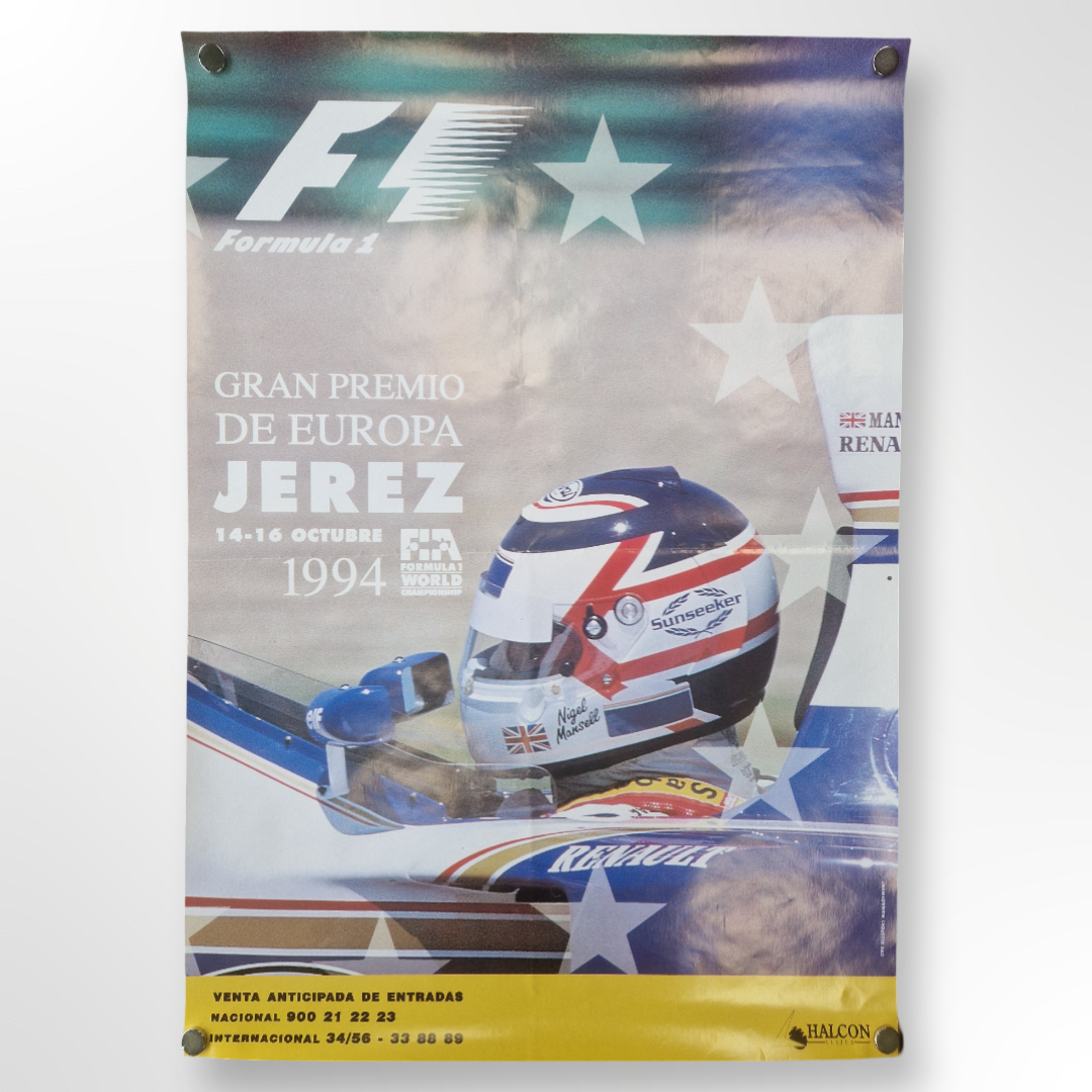 Genuine F1 event poster - Jerez 1994