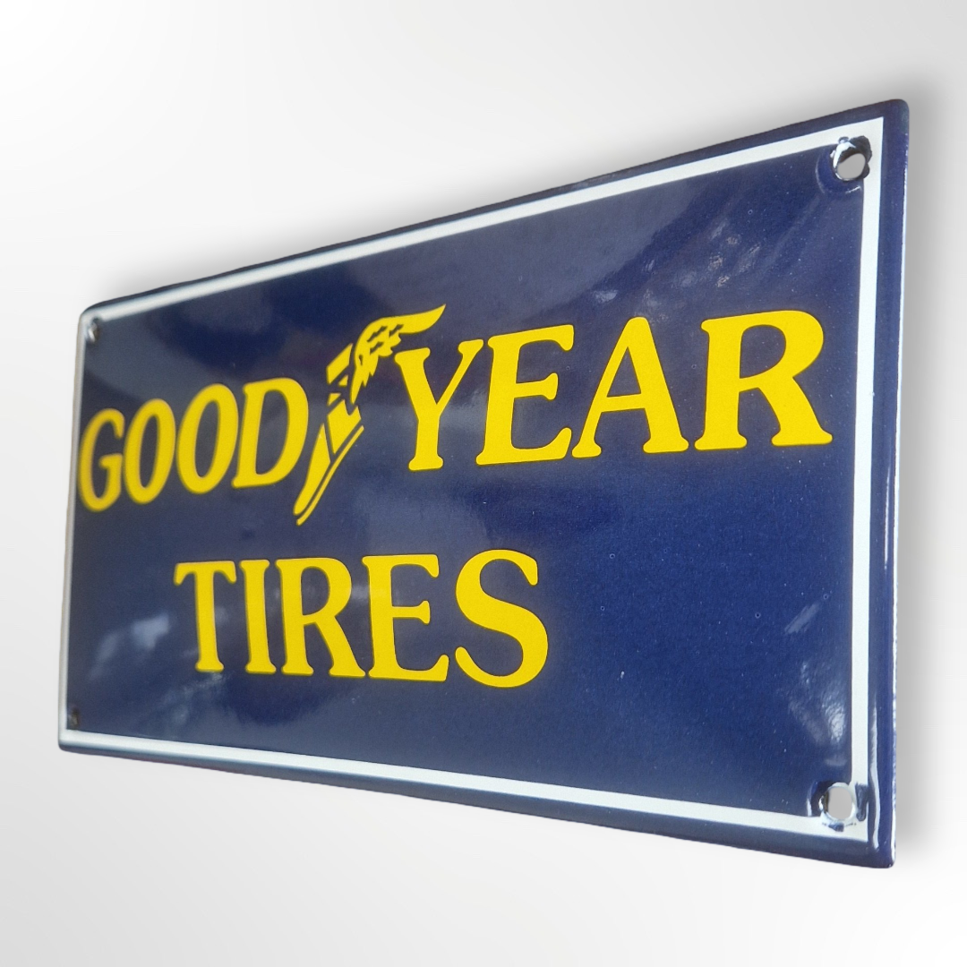 Reproduction genuine enamel sign - Goodyear Tires