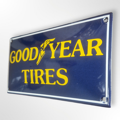 Reproduction genuine enamel sign - Goodyear Tires