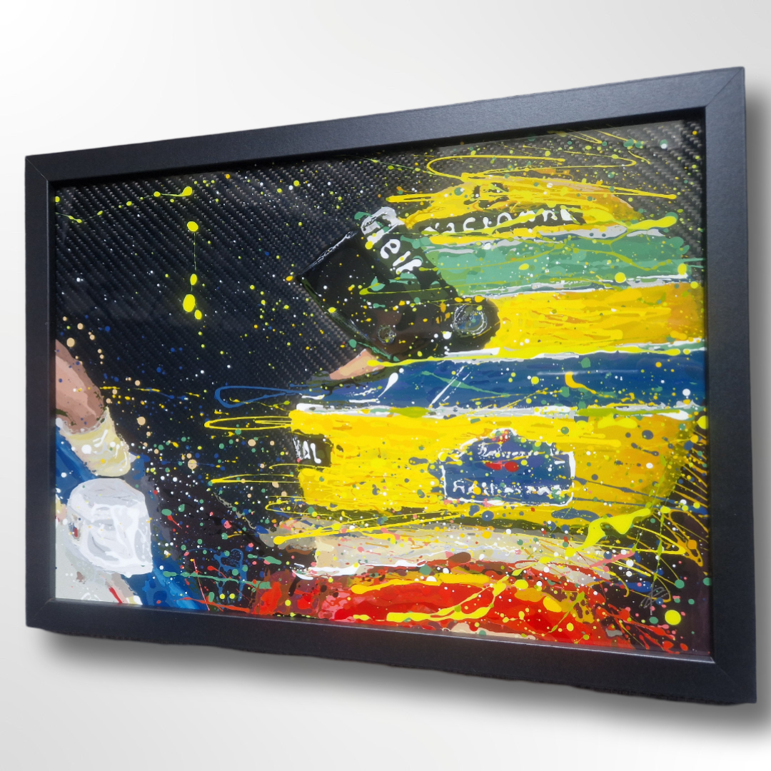 'Preparing for the last dance' - Original carbon fibre artwork - Ayrton Senna 1994 cockpit - Automobilia Store 