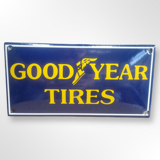 Reproduction genuine enamel sign - Goodyear Tires