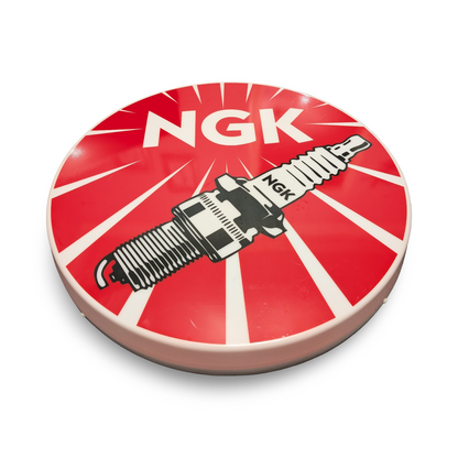 NGK lightbox garage sign