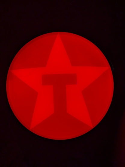 Original Texaco Petrol Station Forecourt Sign - Functioning Lightbox - Automobilia Store 