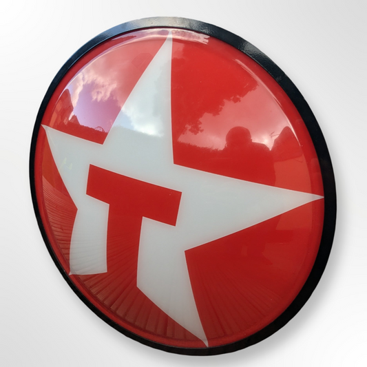 Original Texaco Petrol Station Forecourt Sign - Functioning Lightbox - Automobilia Store 