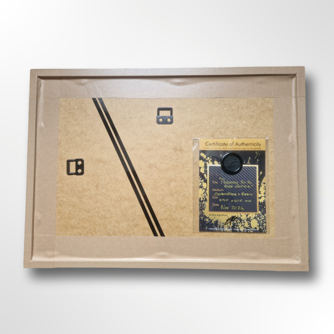'Preparing for the last dance' - Original carbon fibre artwork - Ayrton Senna 1994 cockpit - Automobilia Store 