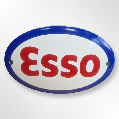 Reproduction genuine enamel sign - Esso