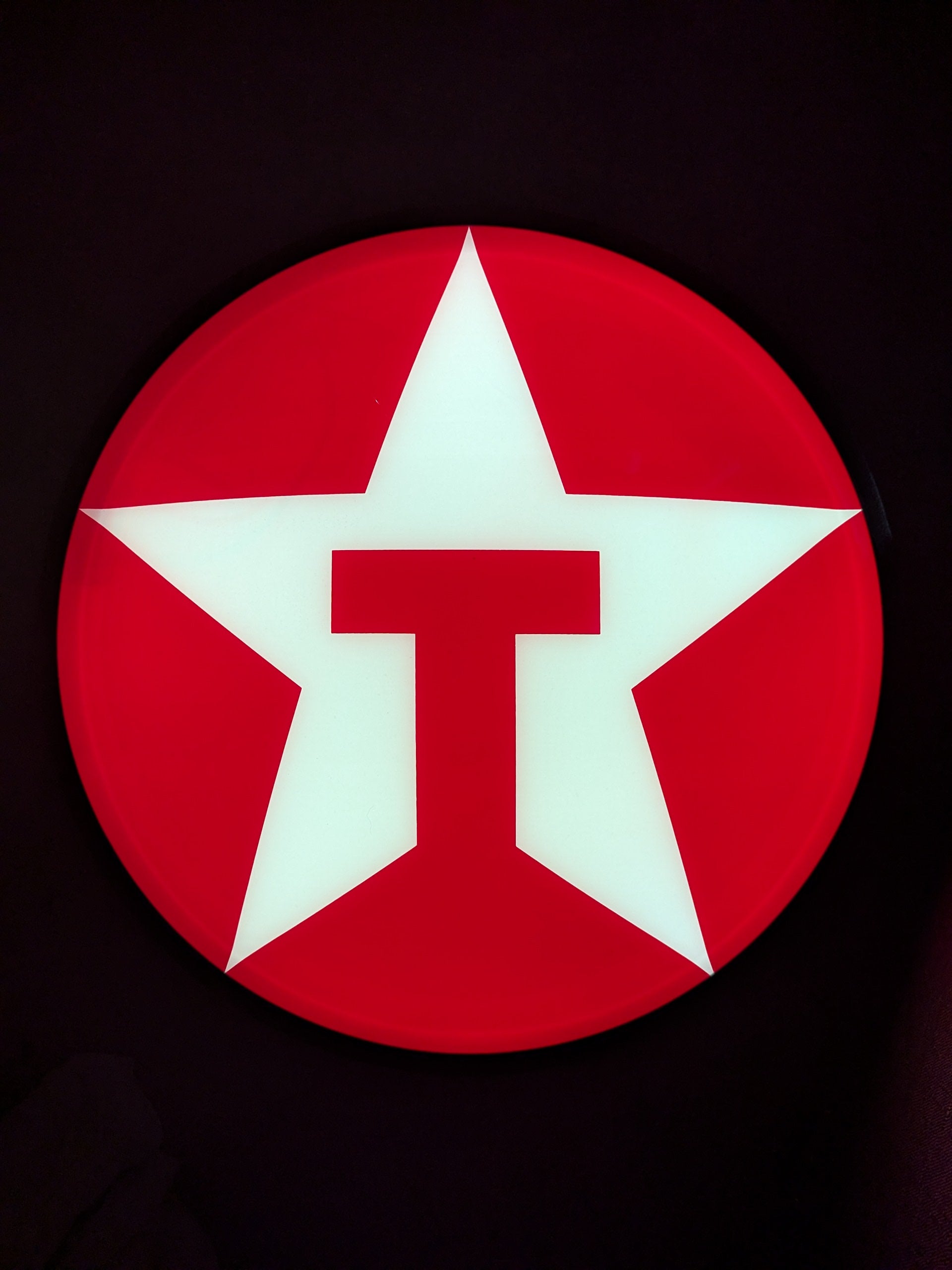 Original Texaco Petrol Station Forecourt Sign - Functioning Lightbox - Automobilia Store 